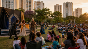 Praça da Coruja recebe o espetáculo gratuito “A Batalha do Portal” em Águas Claras